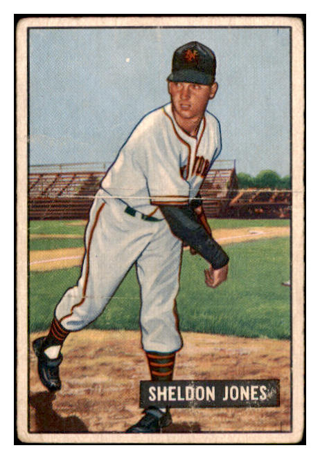 1951 Bowman Baseball #199 Sheldon Jones Giants VG 488905