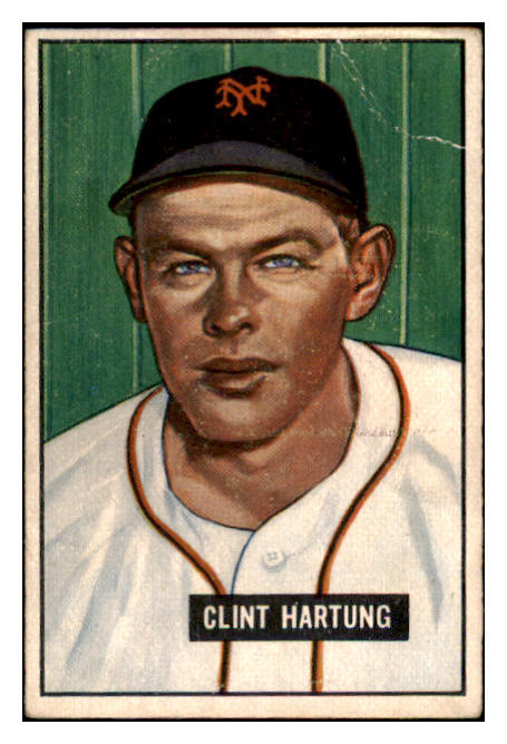 1951 Bowman Baseball #234 Clint Hartung Giants VG 488906