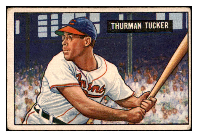 1951 Bowman Baseball #222 Thurman Tucker Indians VG 488908