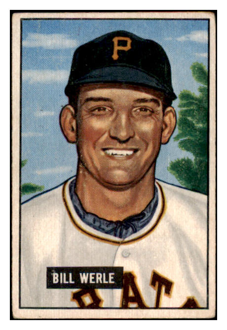 1951 Bowman Baseball #064 Bill Werle Pirates VG 488911