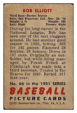 1951 Bowman Baseball #066 Bob Elliott Braves VG 488912