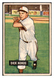 1951 Bowman Baseball #068 Dick Kokos Browns VG 488913