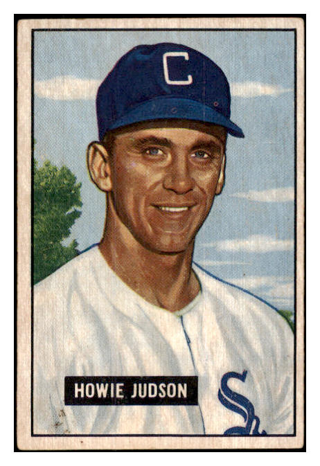 1951 Bowman Baseball #123 Howie Judson White Sox VG 488921