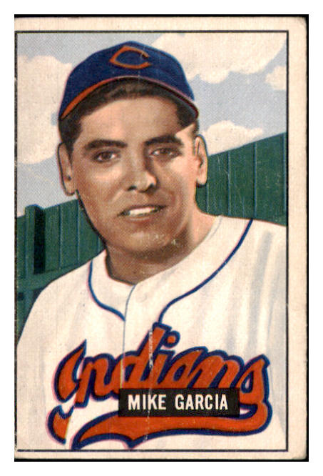 1951 Bowman Baseball #150 Mike Garcia Indians VG 488924