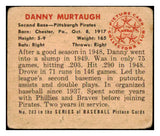 1950 Bowman Baseball #203 Danny Murtaugh Pirates GD-VG No Copyright 488950