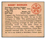 1950 Bowman Baseball #222 Bobby Morgan Dodgers VG-EX No Copyright 488964