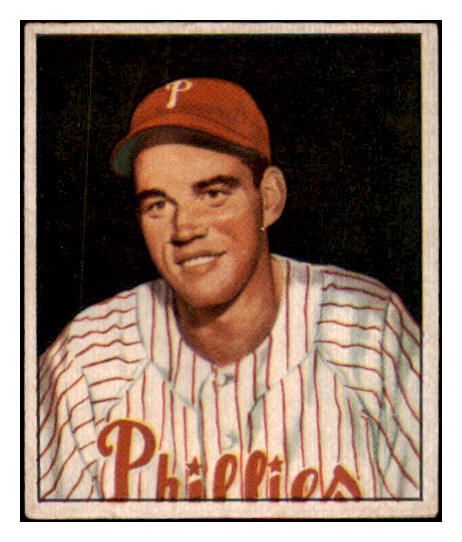 1950 Bowman Baseball #227 Bob Miller Phillies EX+/EX-MT No Copyright 488970