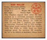 1950 Bowman Baseball #227 Bob Miller Phillies EX+/EX-MT No Copyright 488970