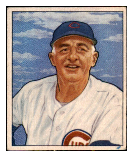 1950 Bowman Baseball #229 Frank Frisch Cubs VG-EX No Copyright 488972