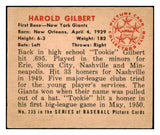 1950 Bowman Baseball #235 Harold Gilbert Giants EX-MT No Copyright 488978