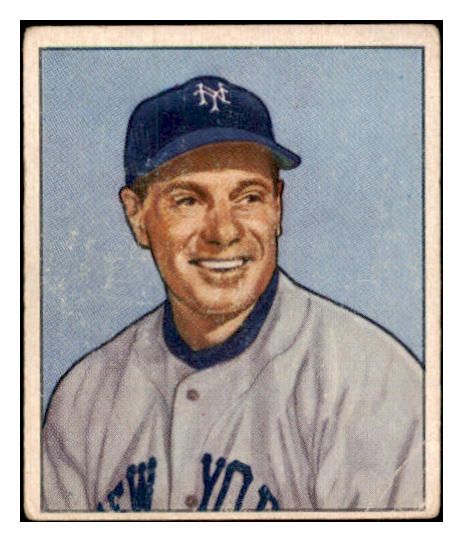 1950 Bowman Baseball #220 Leo Durocher Giants VG-EX Copyright 489007