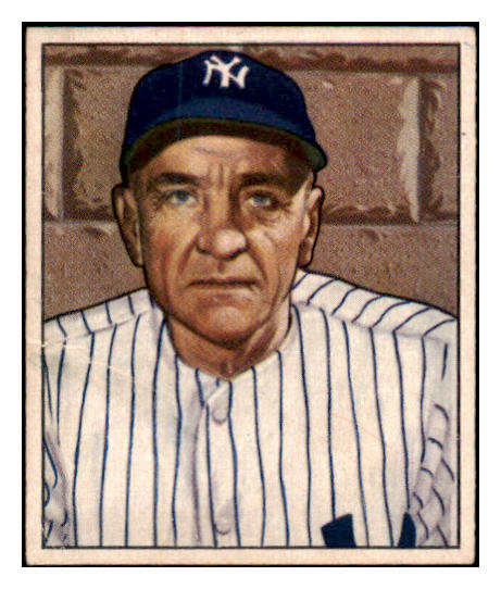 1950 Bowman Baseball #217 Casey Stengel Yankees EX+/EX-MT Copyright 489009