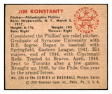 1950 Bowman Baseball #226 Jim Konstanty Phillies EX+/EX-MT Copyright 489010