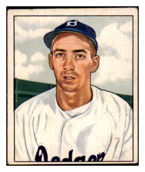 1950 Bowman Baseball #194 Billy Cox Dodgers VG-EX Copyright 489014