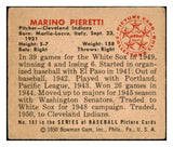 1950 Bowman Baseball #181 Marino Pieretti Indians VG-EX Copyright 489022