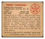 1950 Bowman Baseball #028 Bobby Thomson Giants VG 489029