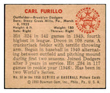 1950 Bowman Baseball #058 Carl Furillo Dodgers VG-EX 489030