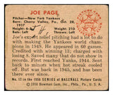1950 Bowman Baseball #012 Joe Page Yankees Fair 489038