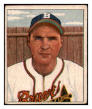 1950 Bowman Baseball #110 Tommy Holmes Braves FR-GD 489045