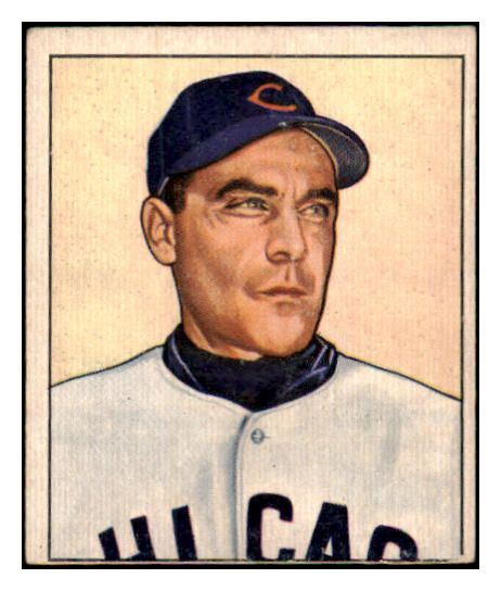 1950 Bowman Baseball #195 Phil Cavarretta Cubs GD-VG Copyright 489059