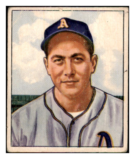 1950 Bowman Baseball #213 Carl Scheib A's GD-VG Copyright 489060