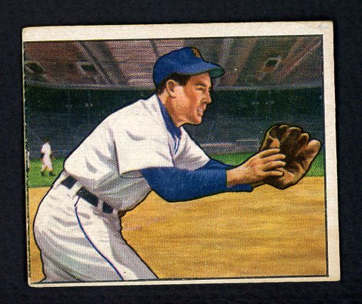 1950 Bowman Baseball #240 Eddie Lake Tigers GD-VG Copyright 489062