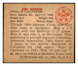 1950 Bowman Baseball #208 Jim Hearn Cardinals EX-MT Copyright 489072