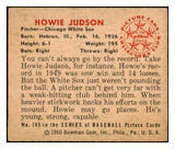 1950 Bowman Baseball #185 Howie Judson White Sox EX Copyright 489082