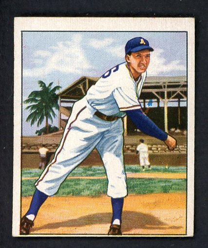 1950 Bowman Baseball #214 Dick Fowler A's EX Copyright 489086