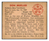 1950 Bowman Baseball #221 Don Mueller Giants VG Copyright 489089