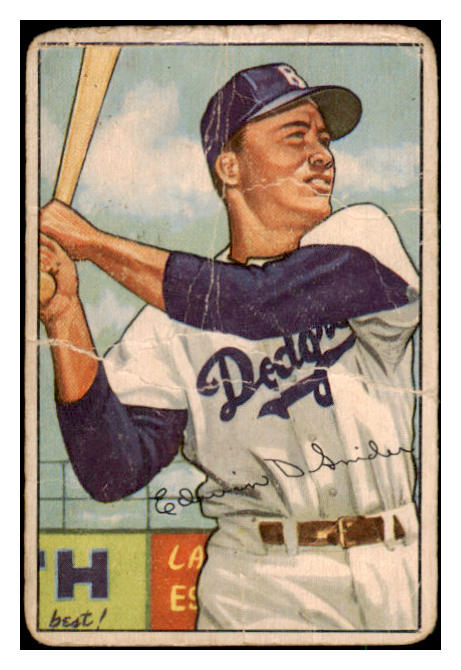 1952 Bowman Baseball #116 Duke Snider Dodgers Poor 489096