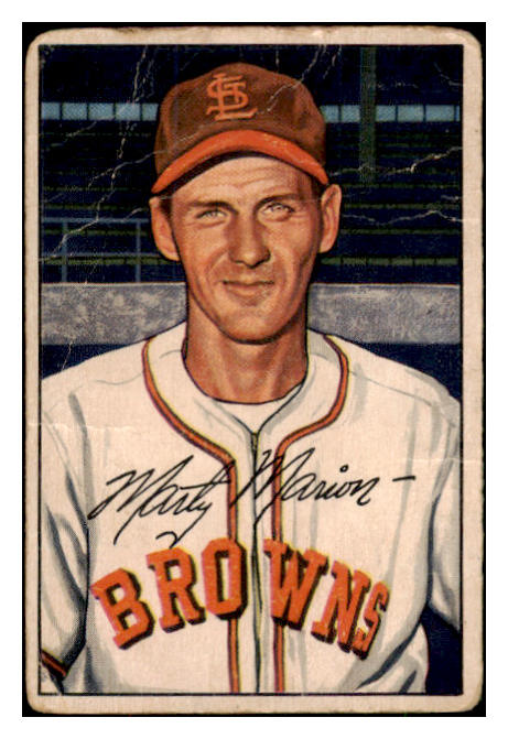 1952 Bowman Baseball #085 Marty Marion Browns PR-FR 489099