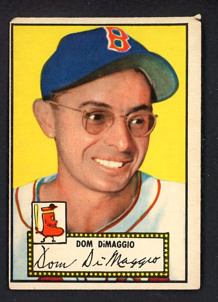 1952 Topps Baseball #022 Dom DiMaggio Red Sox GD-VG Red 489142