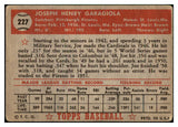 1952 Topps Baseball #227 Joe Garagiola Pirates GD-VG 489143