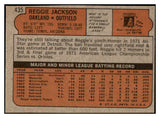 1972 Topps Baseball #435 Reggie Jackson A's NR-MT 489162