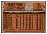 1972 Topps Baseball #100 Frank Robinson Orioles NR-MT 489171