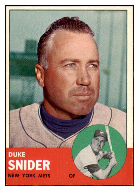 1963 Topps Baseball #550 Duke Snider Mets EX-MT 489178