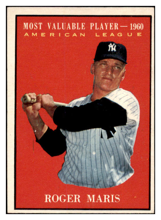 1961 Topps Baseball #478 Roger Maris MVP Yankees EX-MT 489182