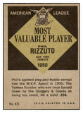1961 Topps Baseball #471 Phil Rizzuto MVP Yankees EX-MT 489185