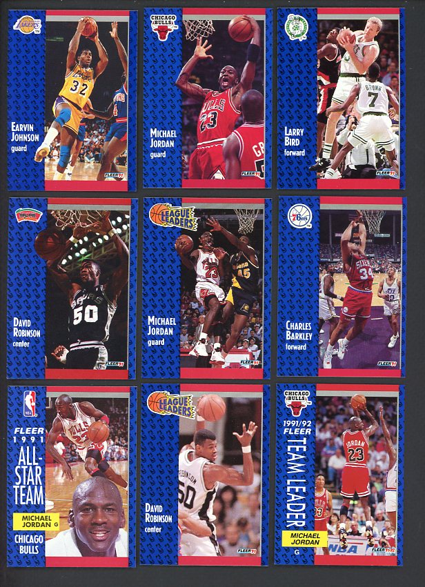 1991 Fleer Basketball Complete Set NR-MT/MT Jordan Robinson 489214