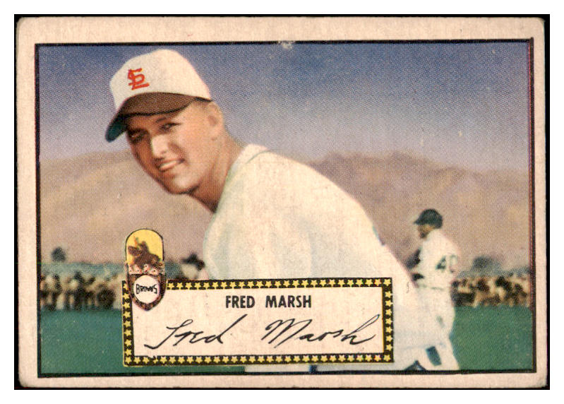 1952 Topps Baseball #008 Fred Marsh Browns VG-EX Red 489241