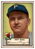 1952 Topps Baseball #012 Monty Basgall Pirates VG-EX Black 489244