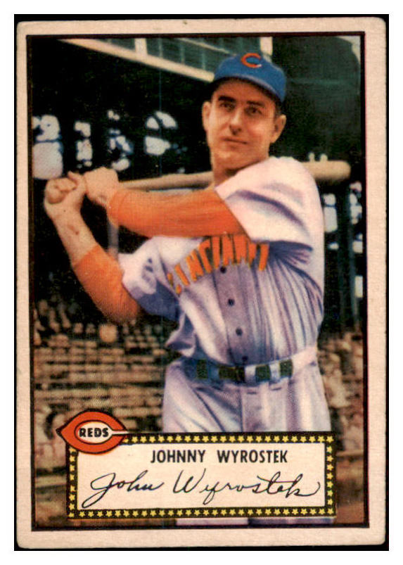 1952 Topps Baseball #013 Johnny Wyrostek Reds VG Red 489245