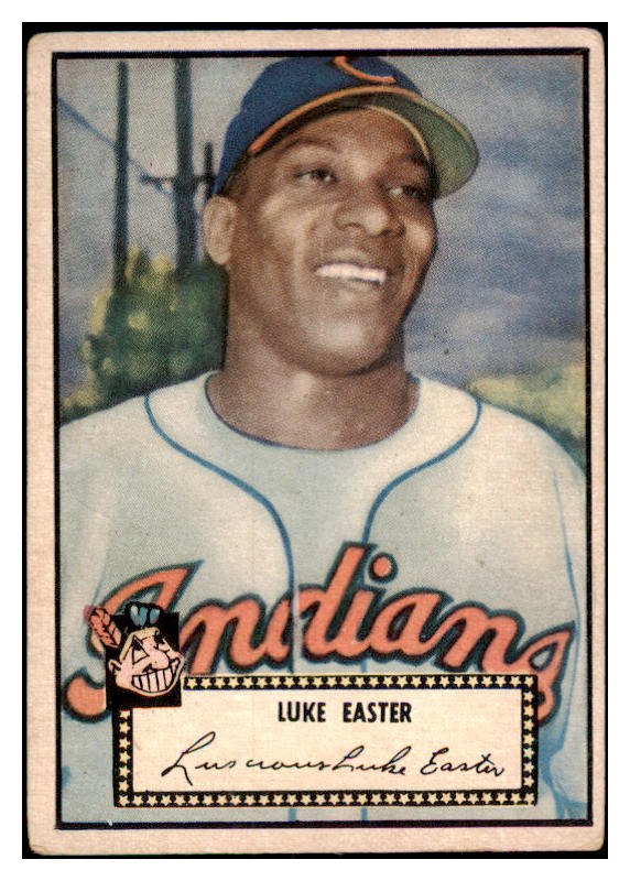 1952 Topps Baseball #024 Luke Easter Indians GD-VG Black 489261