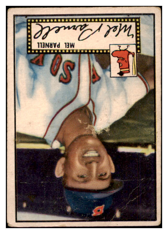1952 Topps Baseball #030 Mel Parnell Red Sox Good Black 489267