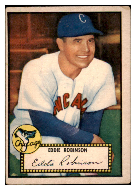 1952 Topps Baseball #032 Eddie Robinson White Sox VG Red 489269