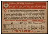1952 Topps Baseball #032 Eddie Robinson White Sox VG Red 489269