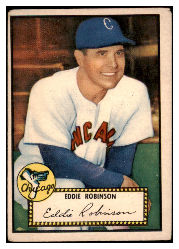 1952 Topps Baseball #032 Eddie Robinson White Sox VG Red 489270