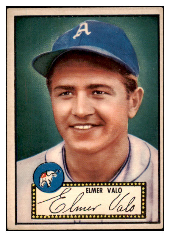1952 Topps Baseball #034 Elmer Valo A's VG-EX Red 489272