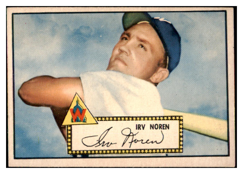 1952 Topps Baseball #040 Irv Noren Senators EX Red 489277